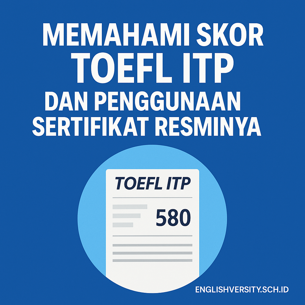 Memahami Skor TOEFL ITP dan Penggunaan Sertifikat Resminya