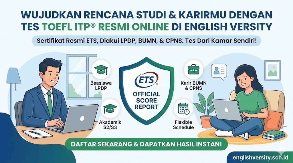 Tes TOEFL ITP Resmi ETS Online